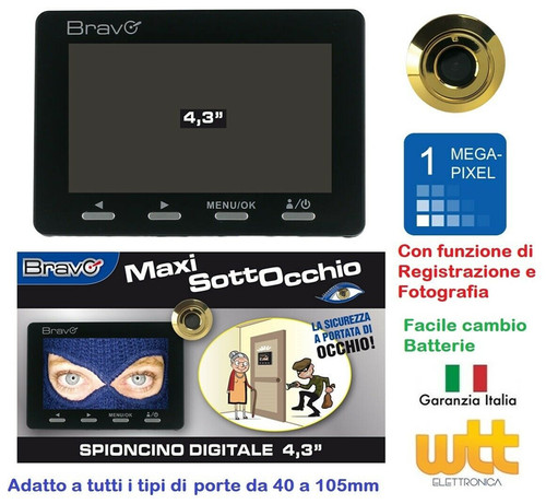 Spioncino digitale porta - digitale,