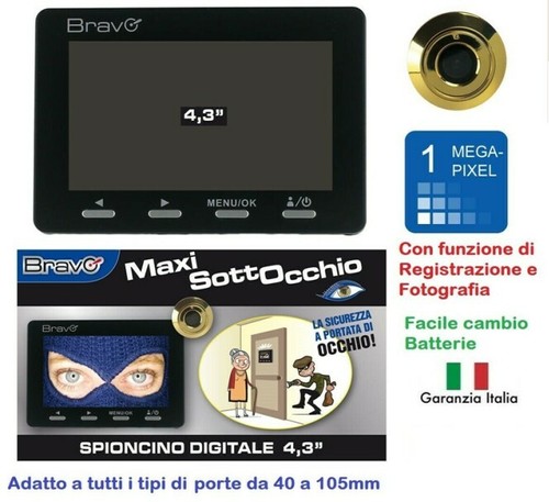 Spioncino digitale porta con - digitale,